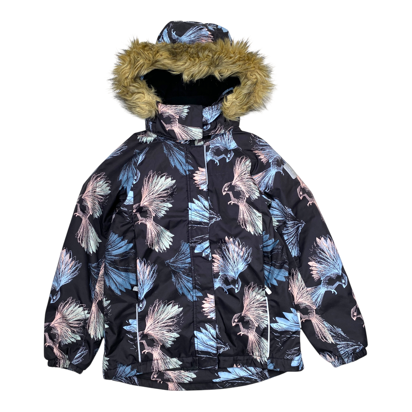 Reima auhti winter jacket, birds | 140cm