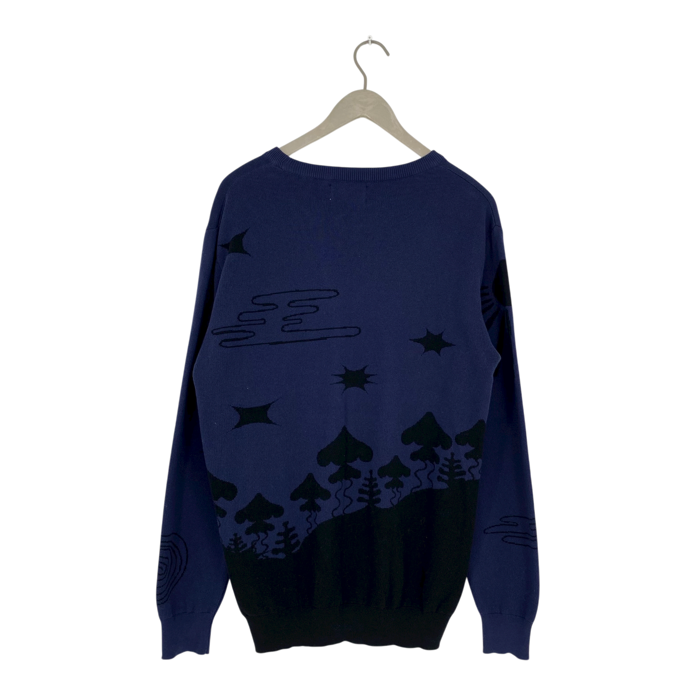 Makia knit sweater, midnight blue | man M