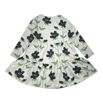 Mainio jacquard dress, flowers | 122/128cm