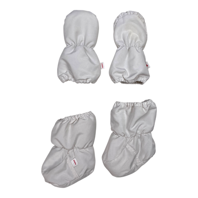 Reima baby booties and mittens set, white | 0-12m