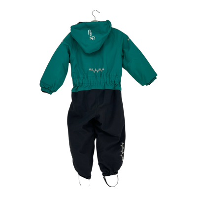 Isbjörn winter overall, green | 98cm