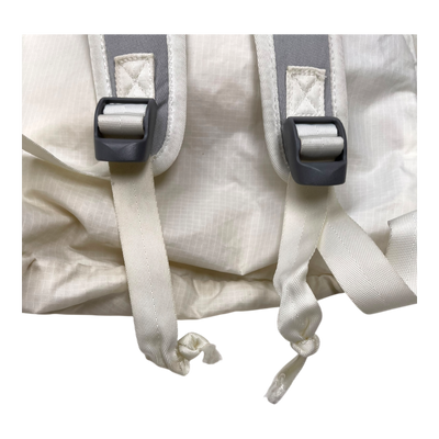 The North Face packable backpack, white