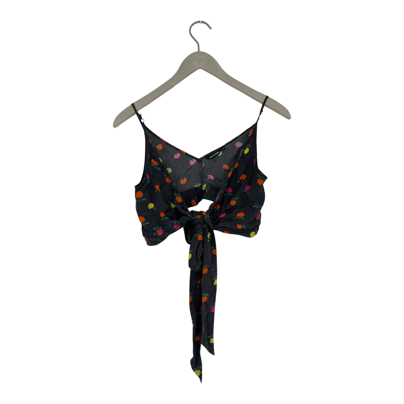 Marimekko cropped wrap top, black | woman 36