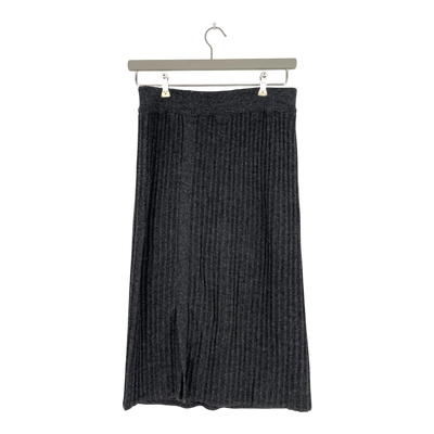 Alpa alpaca reed skirt, grey | woman M