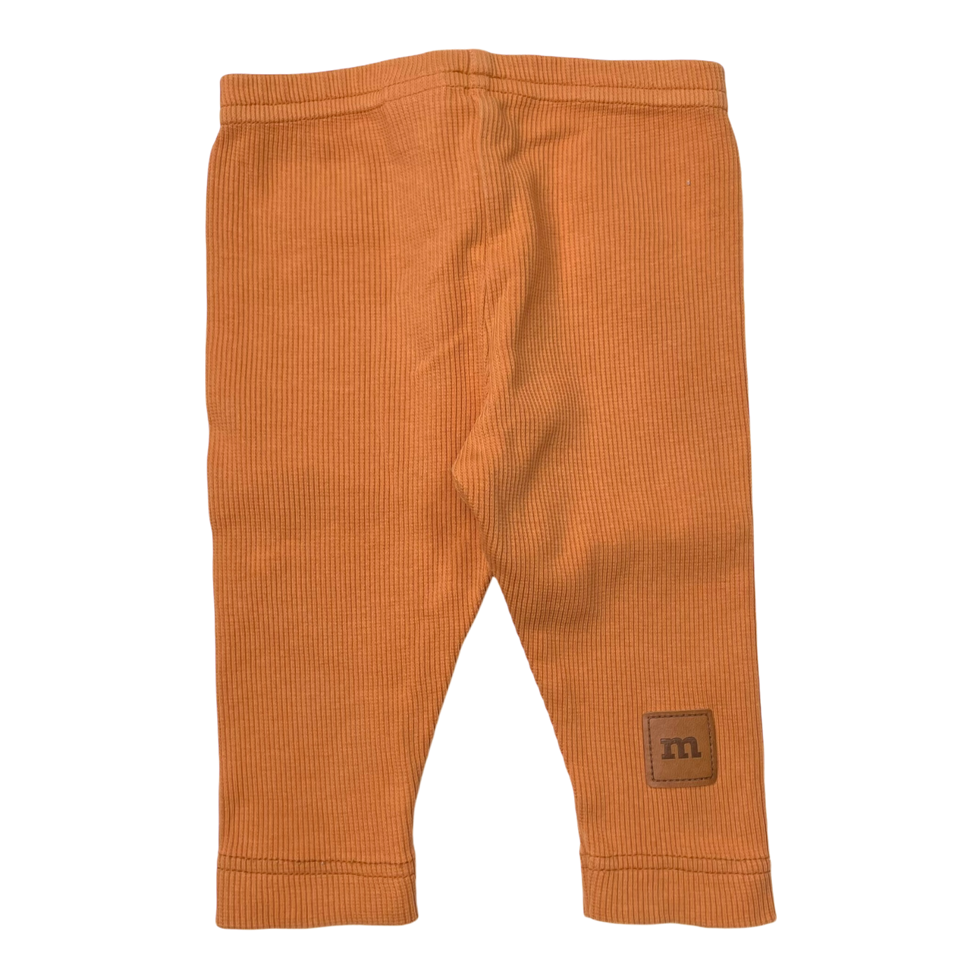 Metsola rib leggings, carrot orange | 62/68cm