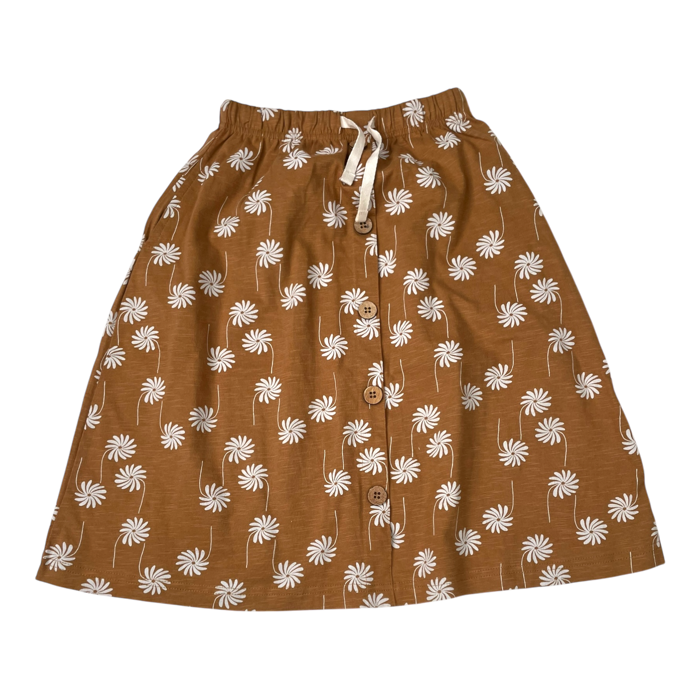 Mainio button skirt, flower | 110/116cm