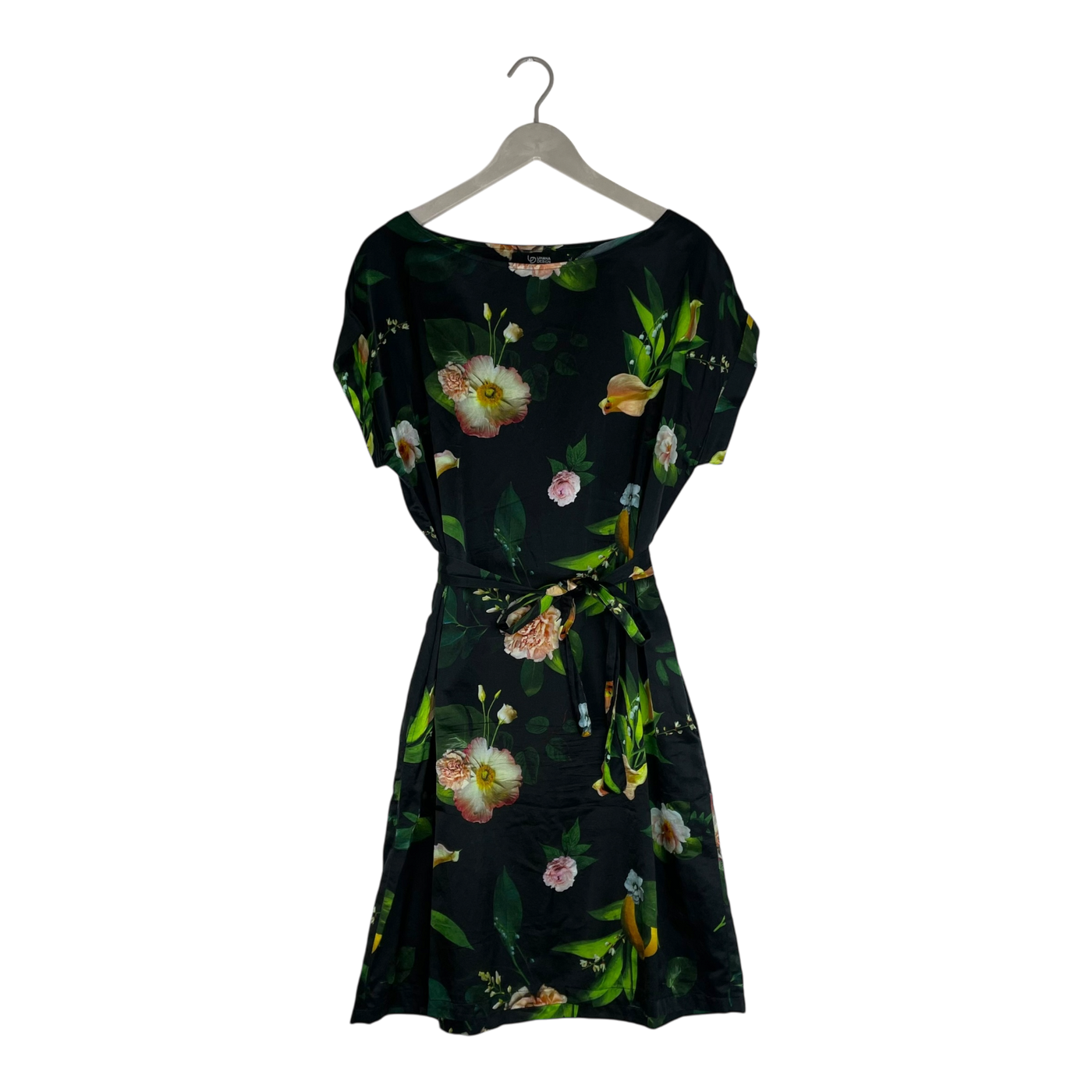 Uhana silk dress, winter garden | woman XL