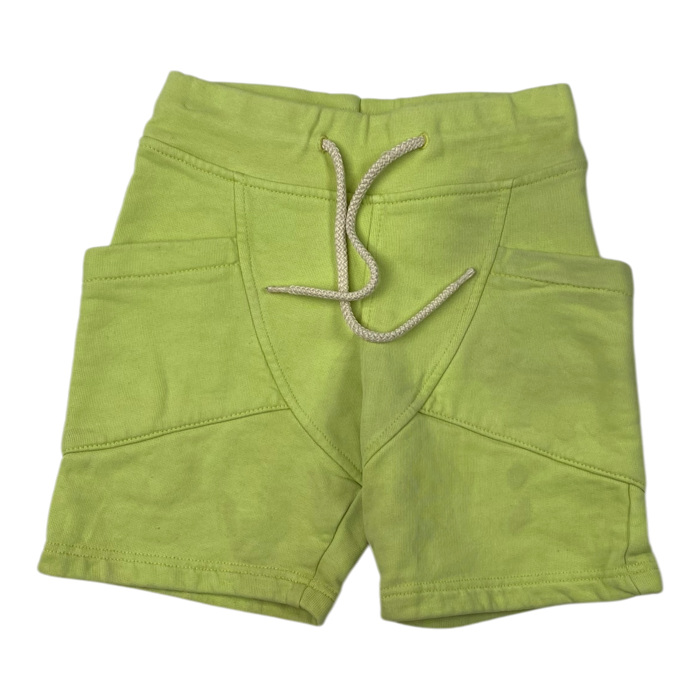 Gugguu sweat shorts, lime green | 104cm