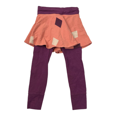 Blaa leggings skirt, peach / purple | 86/92cm