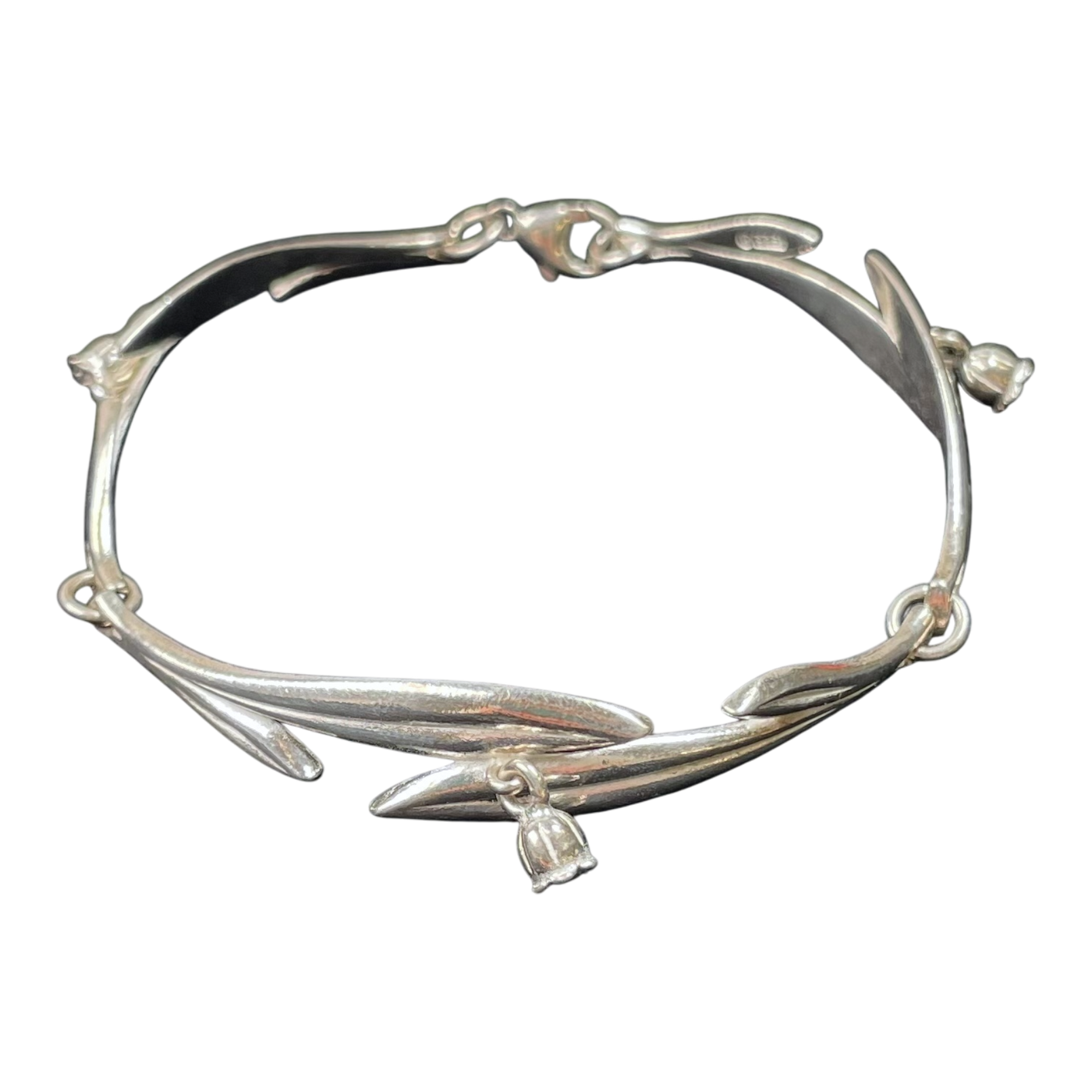 Kalevala Koru kielo bracelet, silver