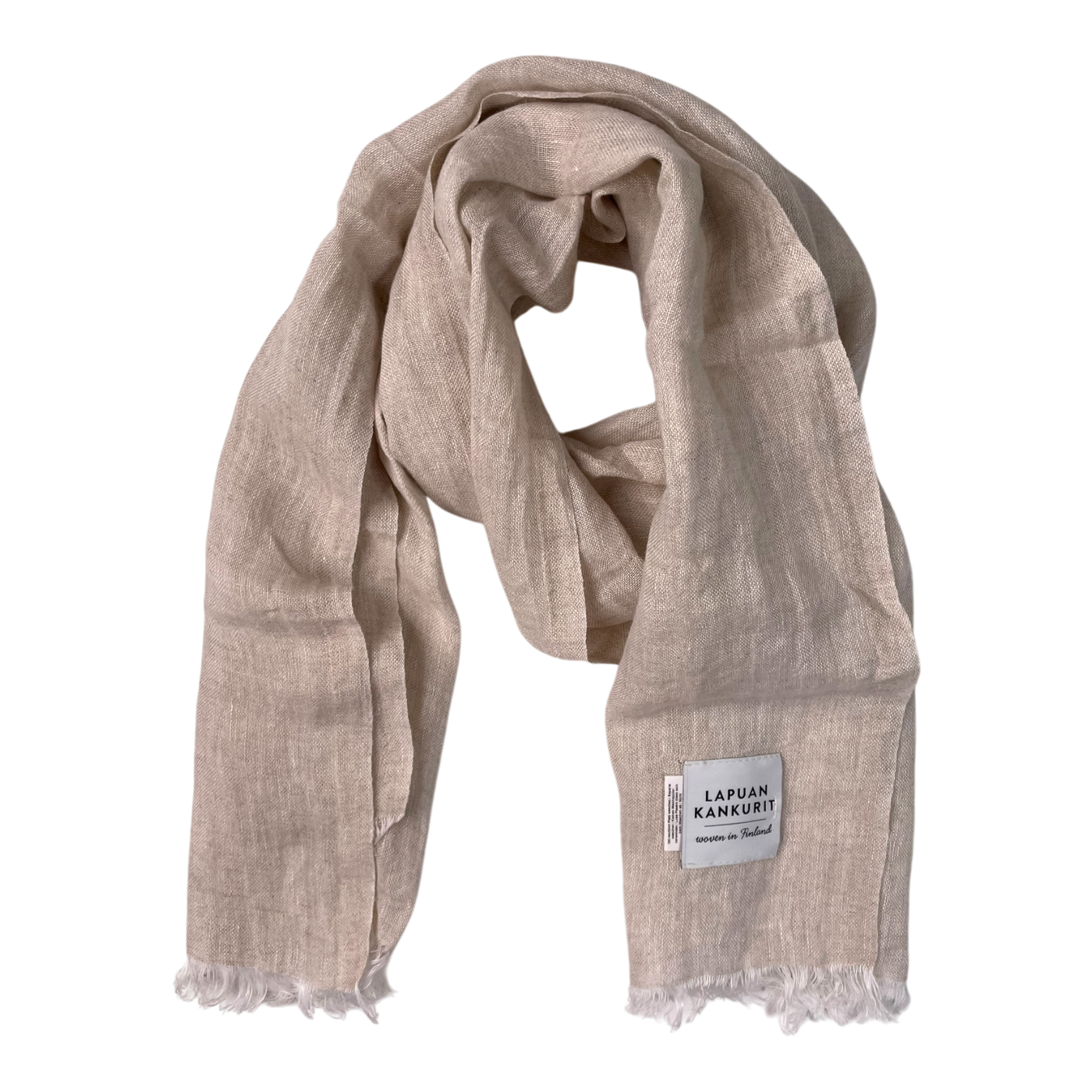 Lapuan Kankurit linen scarf, wheat