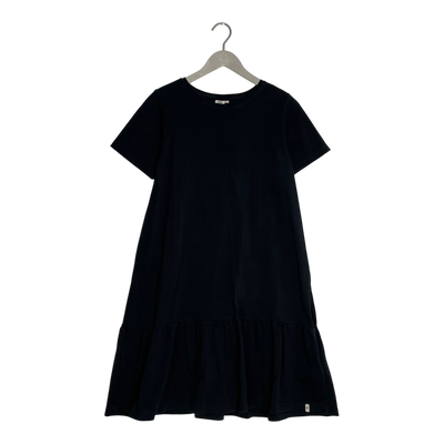 Kaiko ruffle t-shirt dress, black | woman XS