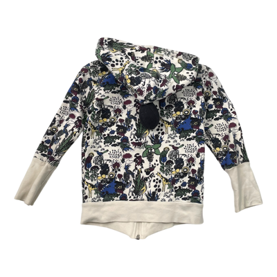 Aarre zipper sweat hoodie, print | 100cm