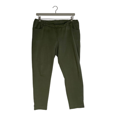 Papu cropped sweatpants, moss green | woman XL