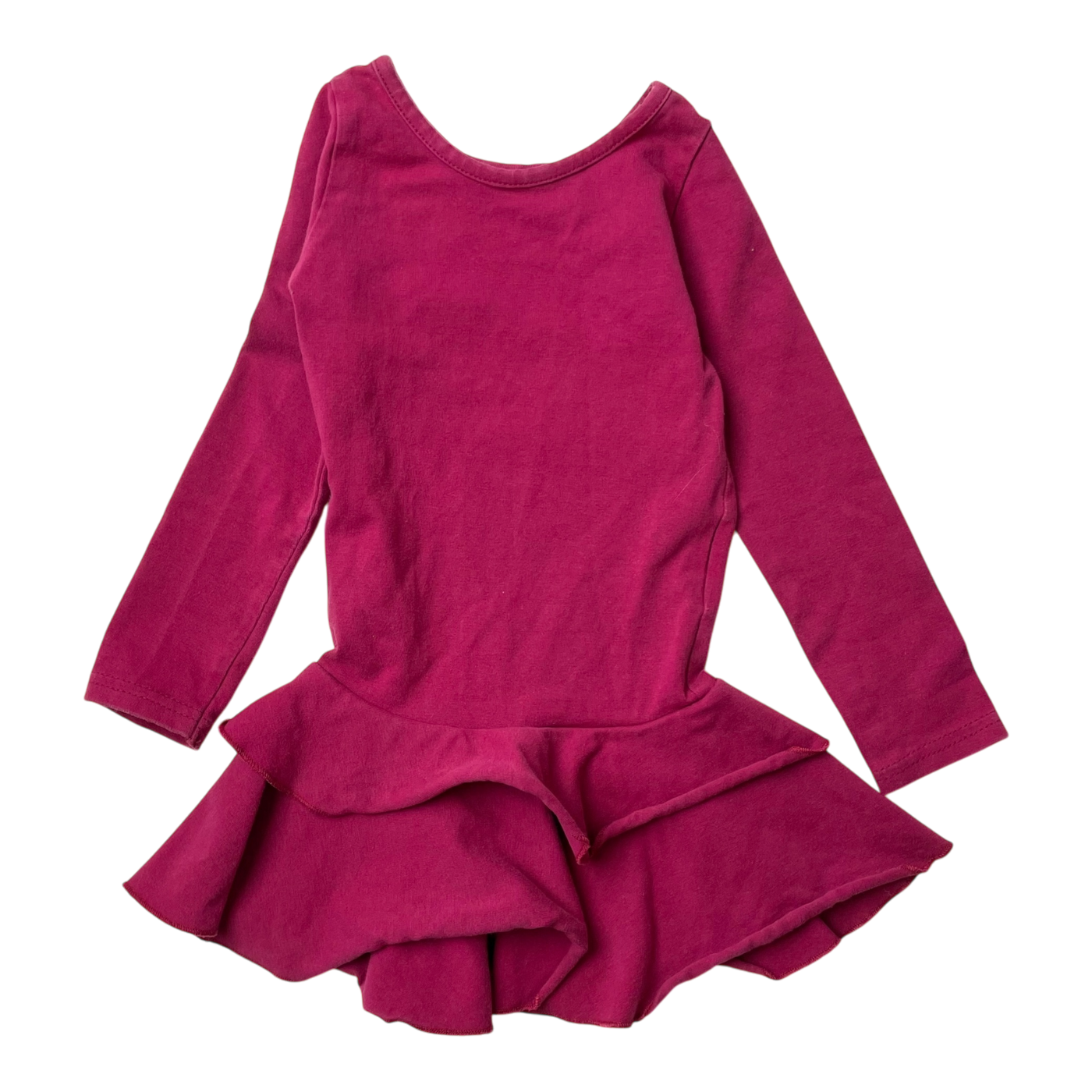 Gugguu frilla dress, fuchsia | 74cm