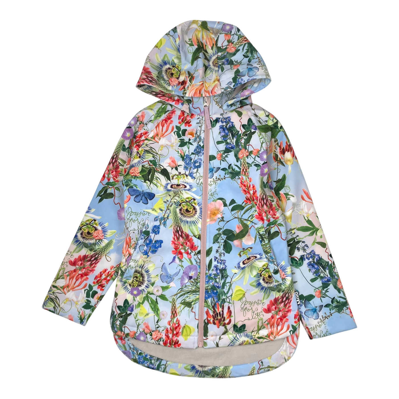 Molo hillary softshell jacket, flowers | 140cm