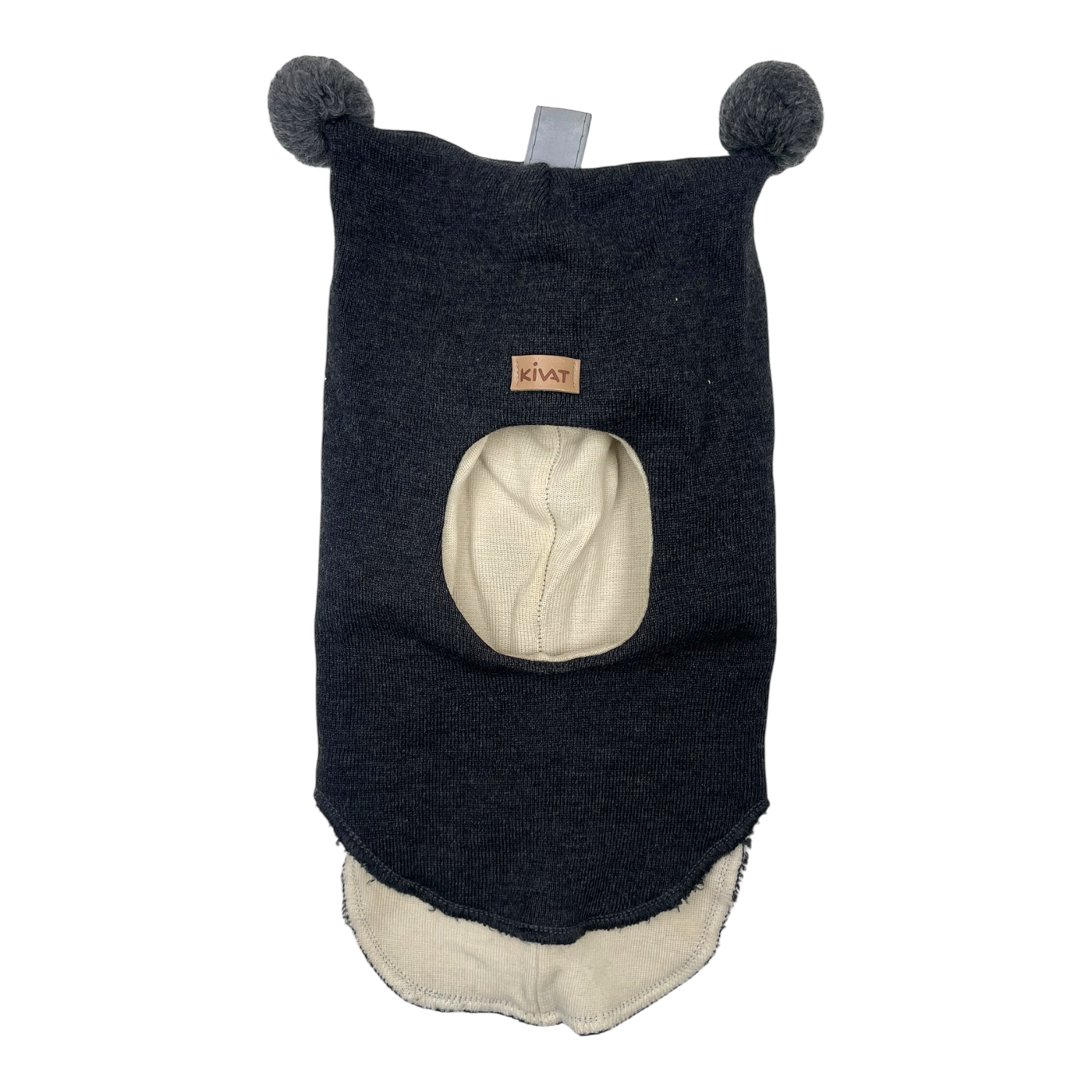 Kivat wool balaclava, grey | 1y