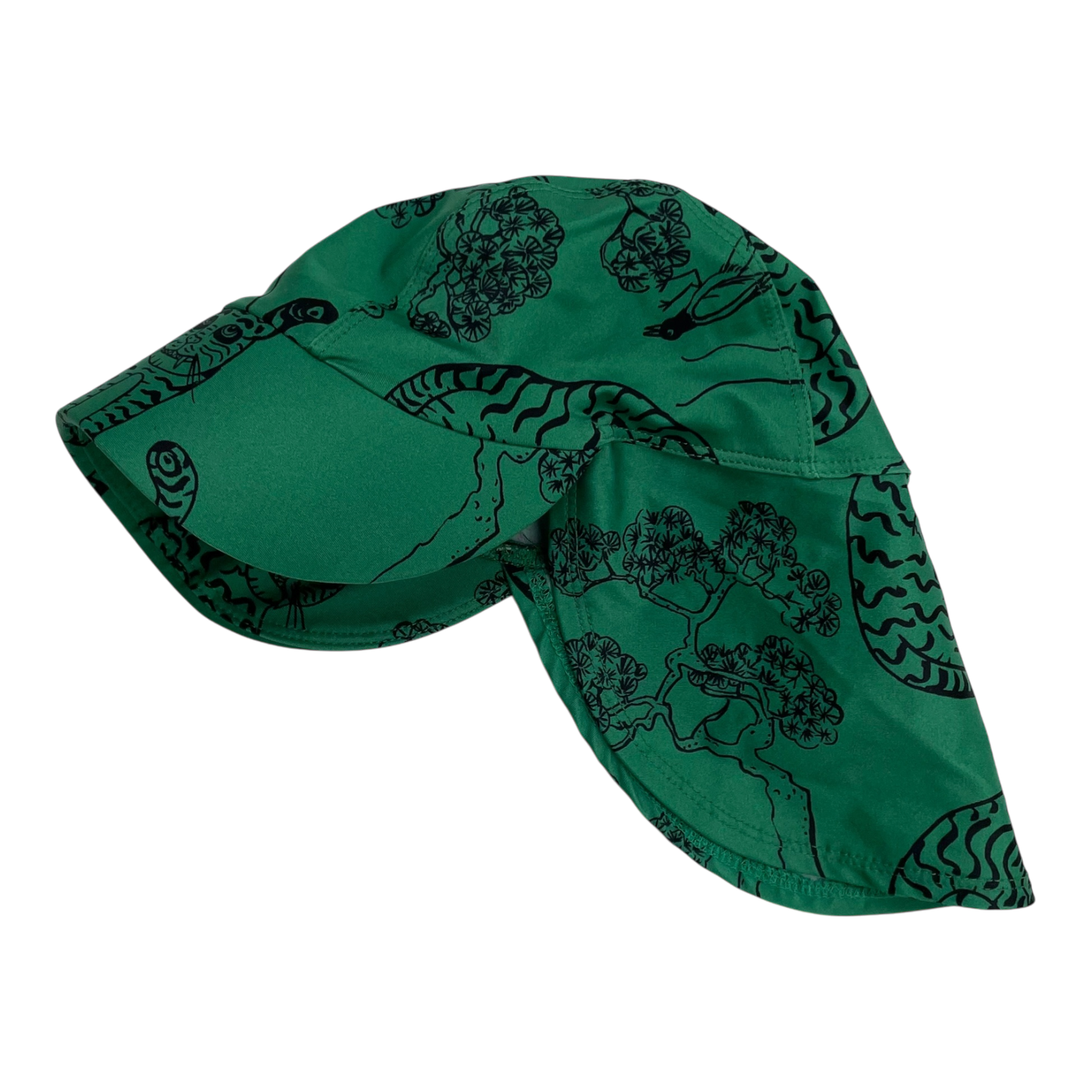 Mini Rodini sun hat, green | 48/50cm