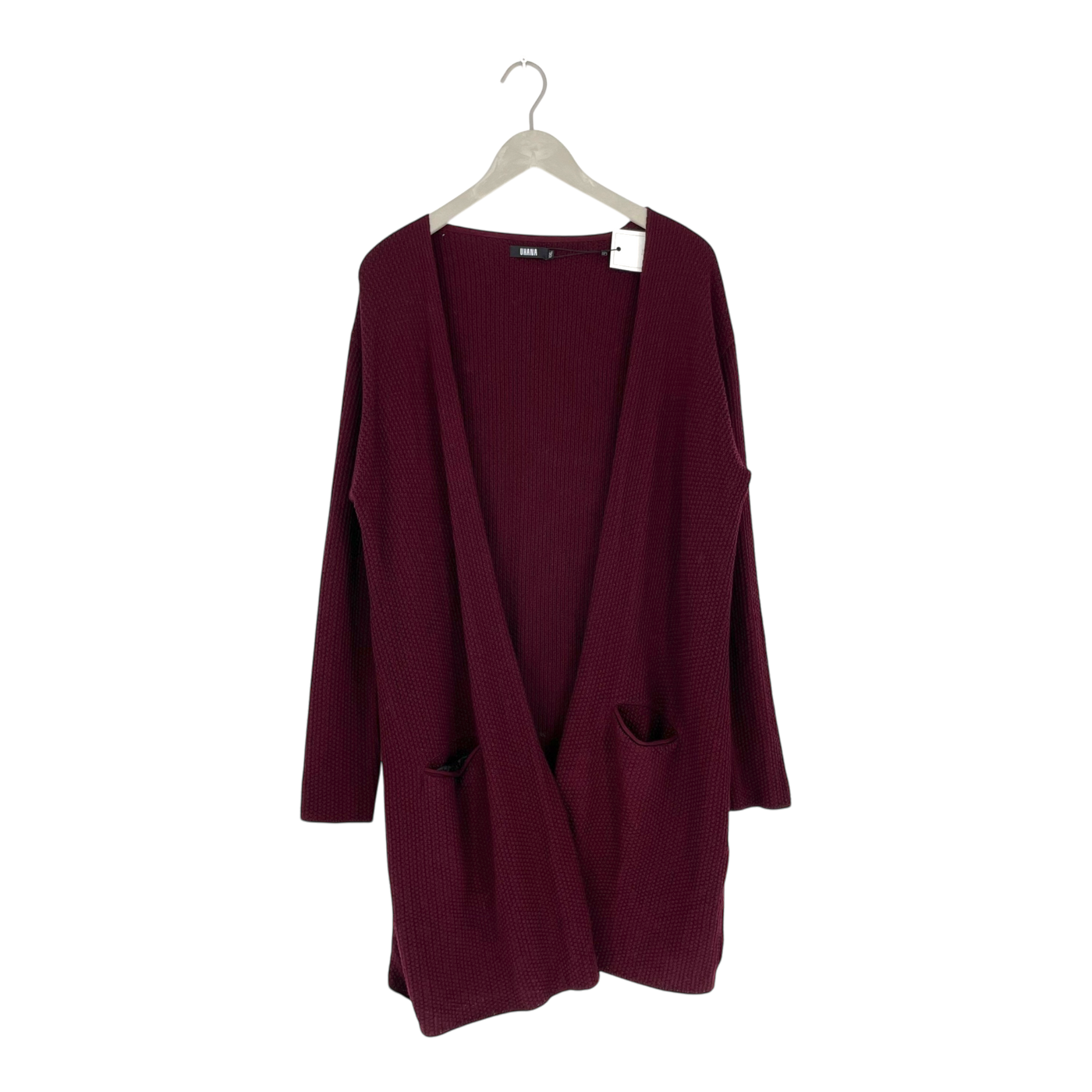 Uhana merino cardigan, wine | woman XXL