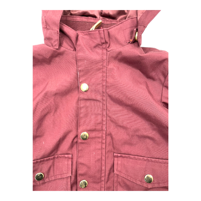 Mini Rodini pico jacket, burgundy | 80/86cm