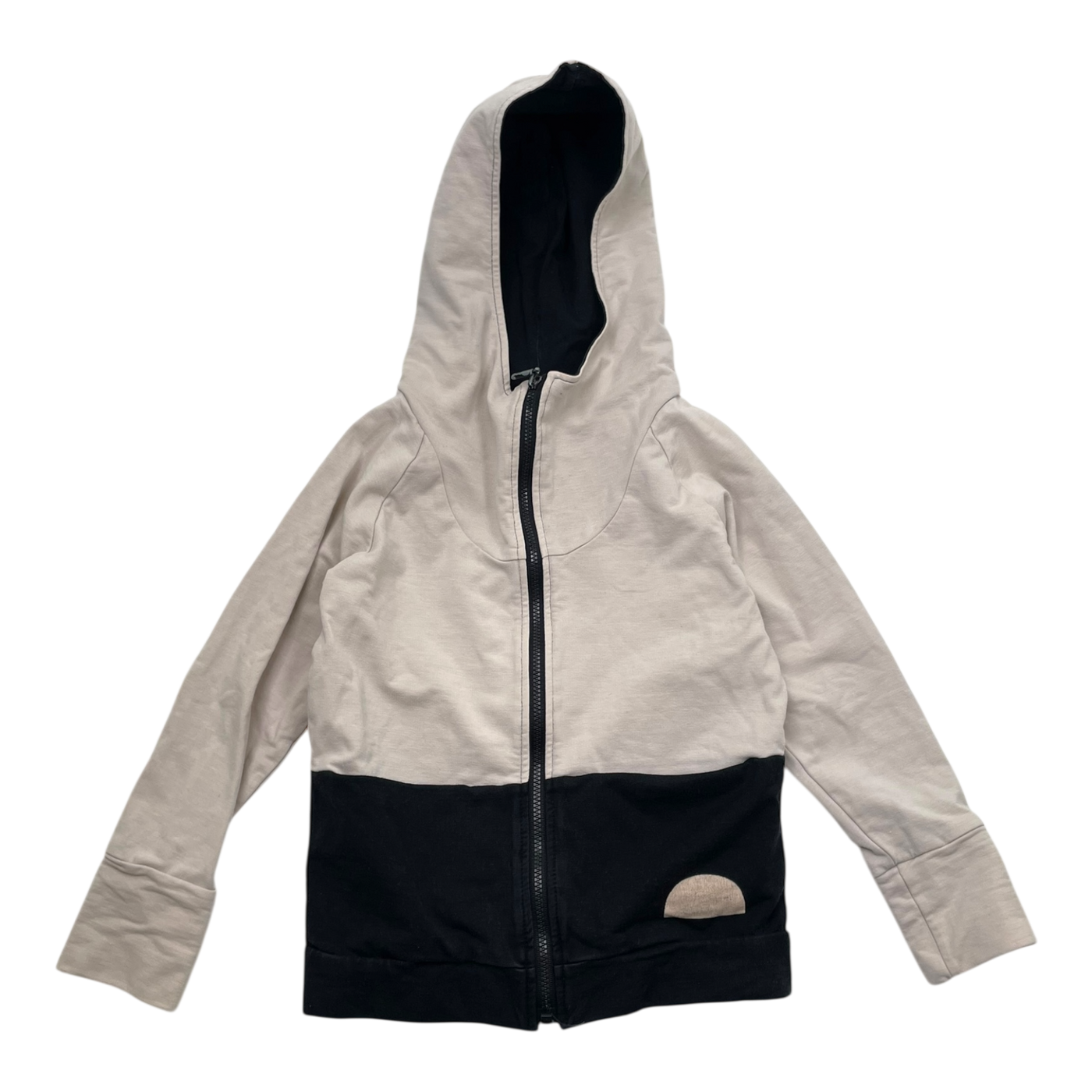 Papu zipper sweat hoodie, pink/black | 98/104cm