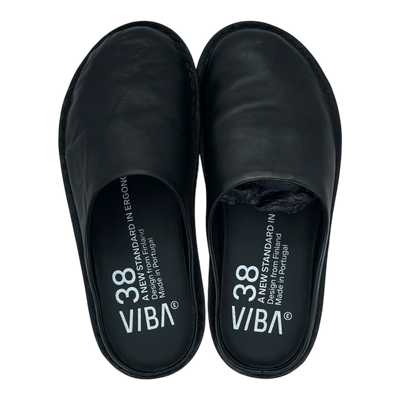 VIBAe Roma leather slippers, preto black | 43