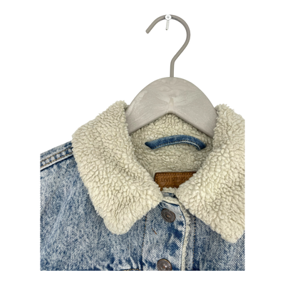 Levi's sherpa tucker jacket, washed denim | woman S