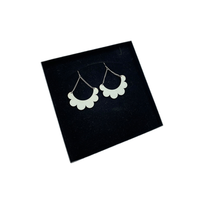 Maanantaimalli kaarella earrings, mint green