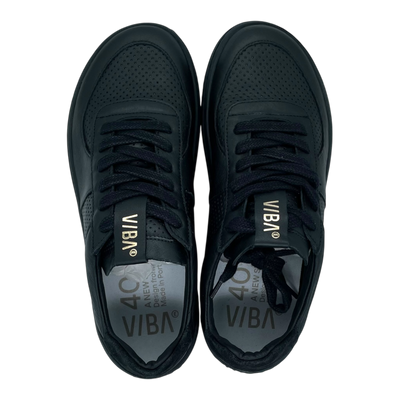 VIBAe London Bio leather sneakers, black | 40