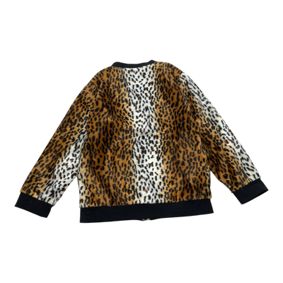 Vimma faux fur bomber jacket, leopard | 110cm