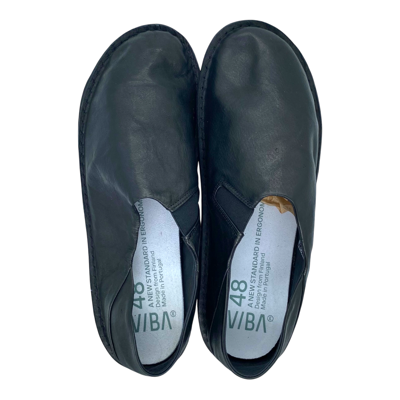 VIBAe Zuma leather shoes, preto black | 48