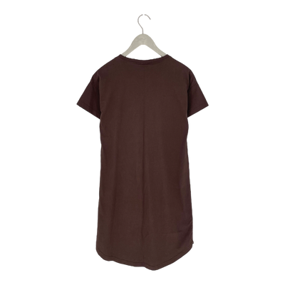 Toive t-shirt dress, dark brown | woman XS