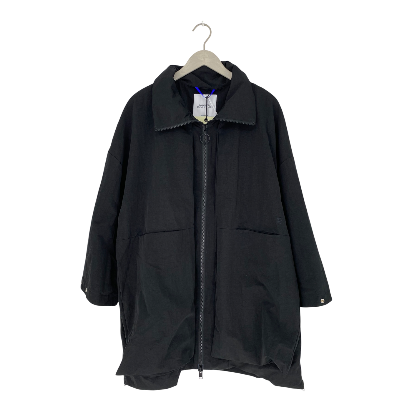 Embassy of Bricks and Logs vista raincoat, black | unisex S