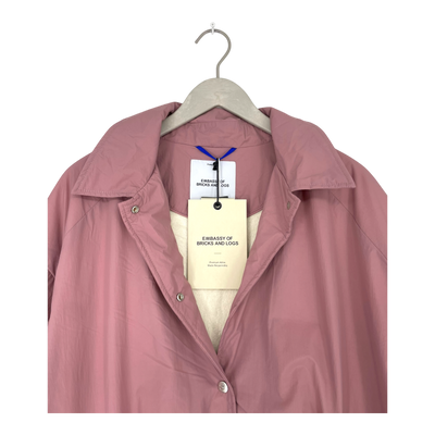 Embassy of Bricks and Logs lucca coach jacket, mauve | unisex S