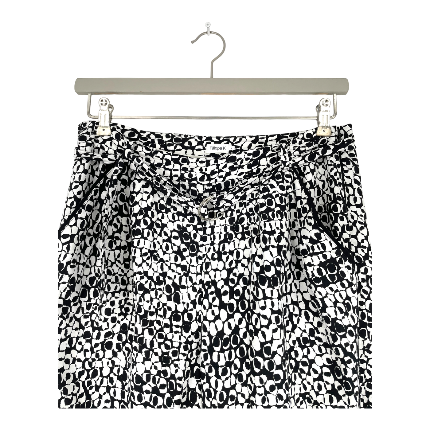 Filippa K silk pants, black/white | woman L