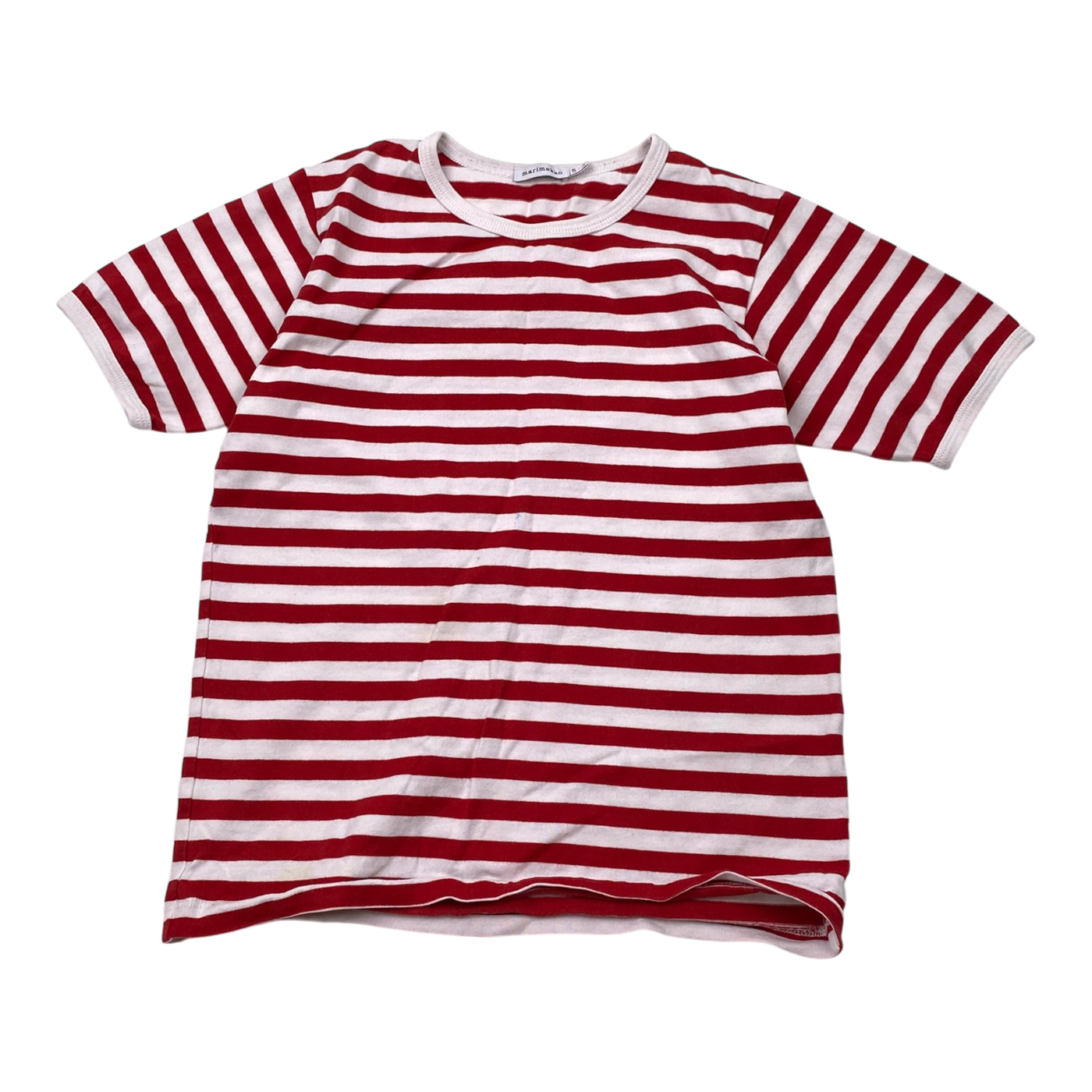 Marimekko stripe t-shirt, red / white | 128/134cm