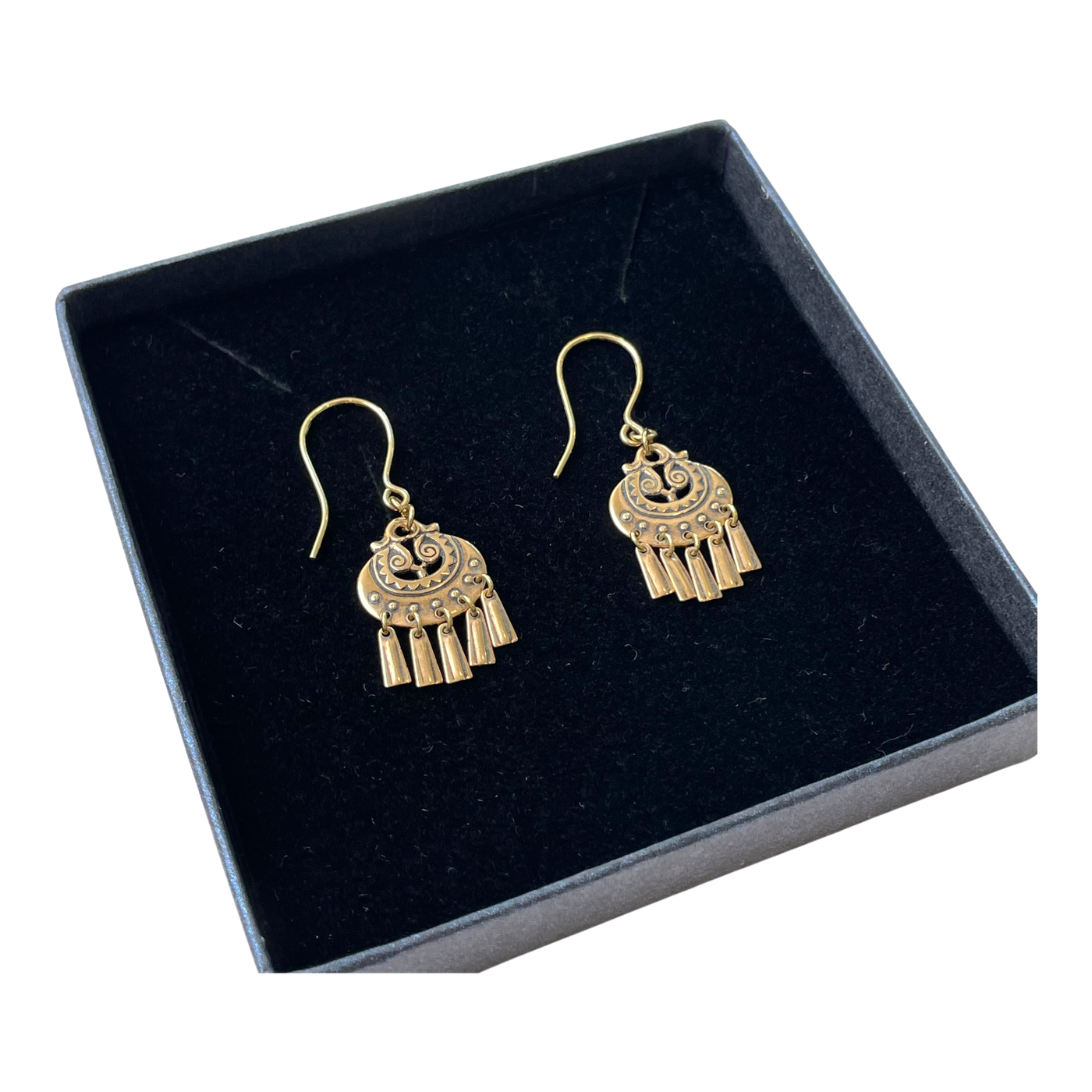 Kalevala Koru kuutar earrings, bronze