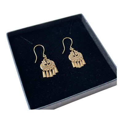 Kalevala Koru kuutar earrings, bronze