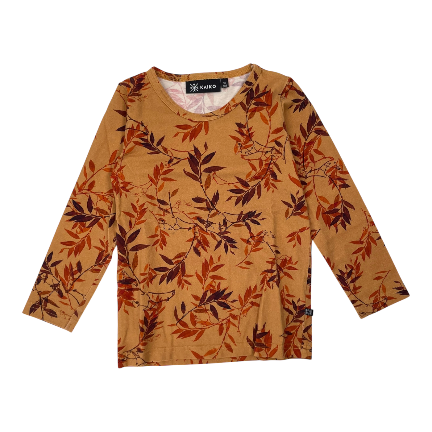 Kaiko shirt, leaves | 98/104cm