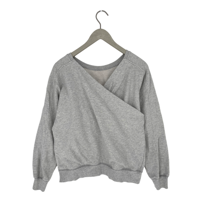 Makia wrap sweatshirt, light grey | woman S
