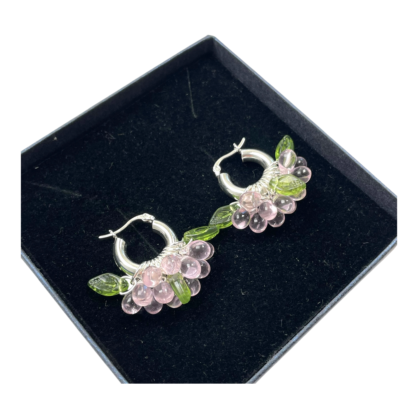 Annele mini baby blossom earrings, silver