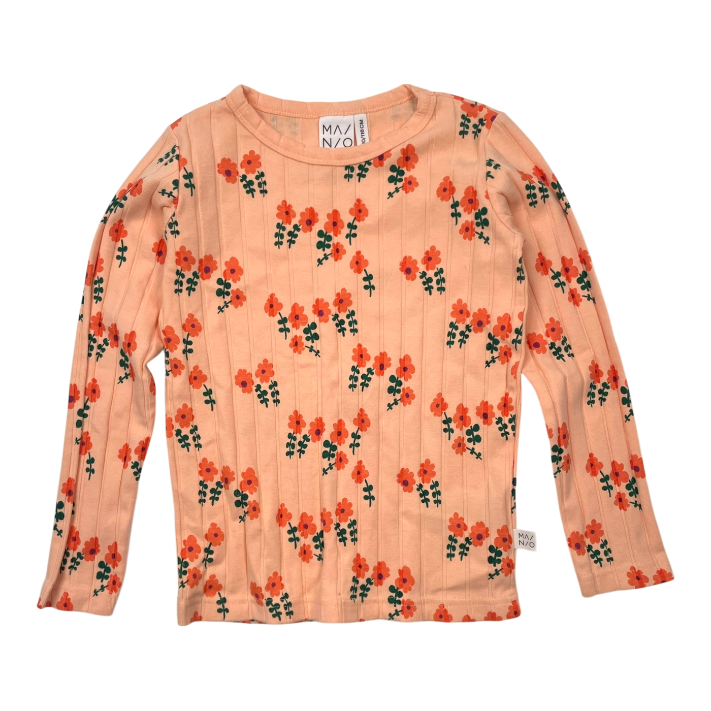 Mainio shirt, peach flowers | 110/116cm