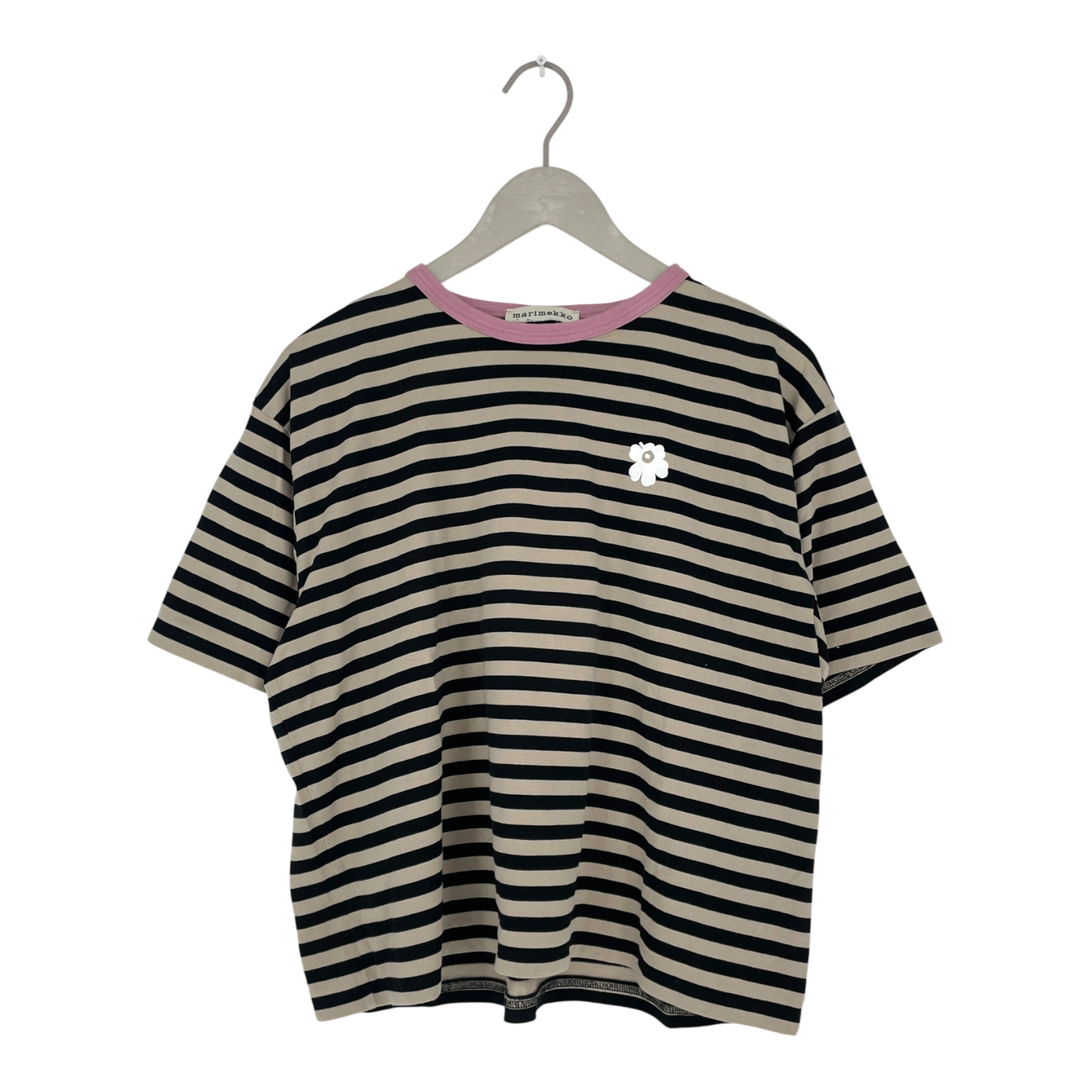 Marimekko oversized t-shirt, tasaraita unikko | woman M