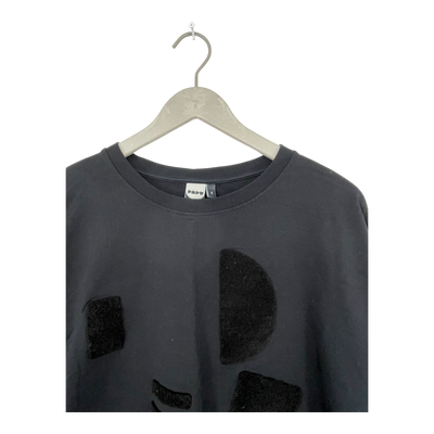 Papu logo sweatshirt, black | woman s