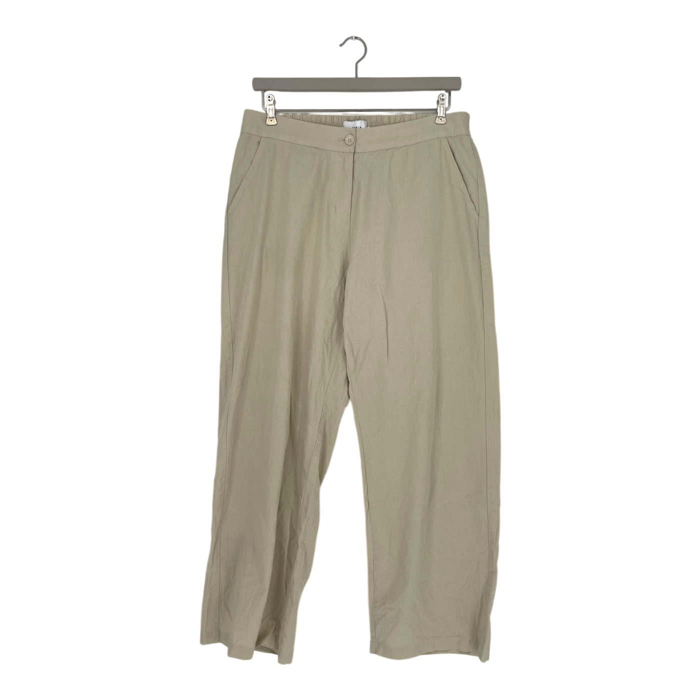 Makia linen pants, sand | man XL