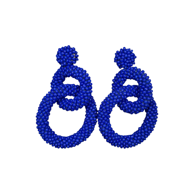 Kaiko gia earrings, royal blue