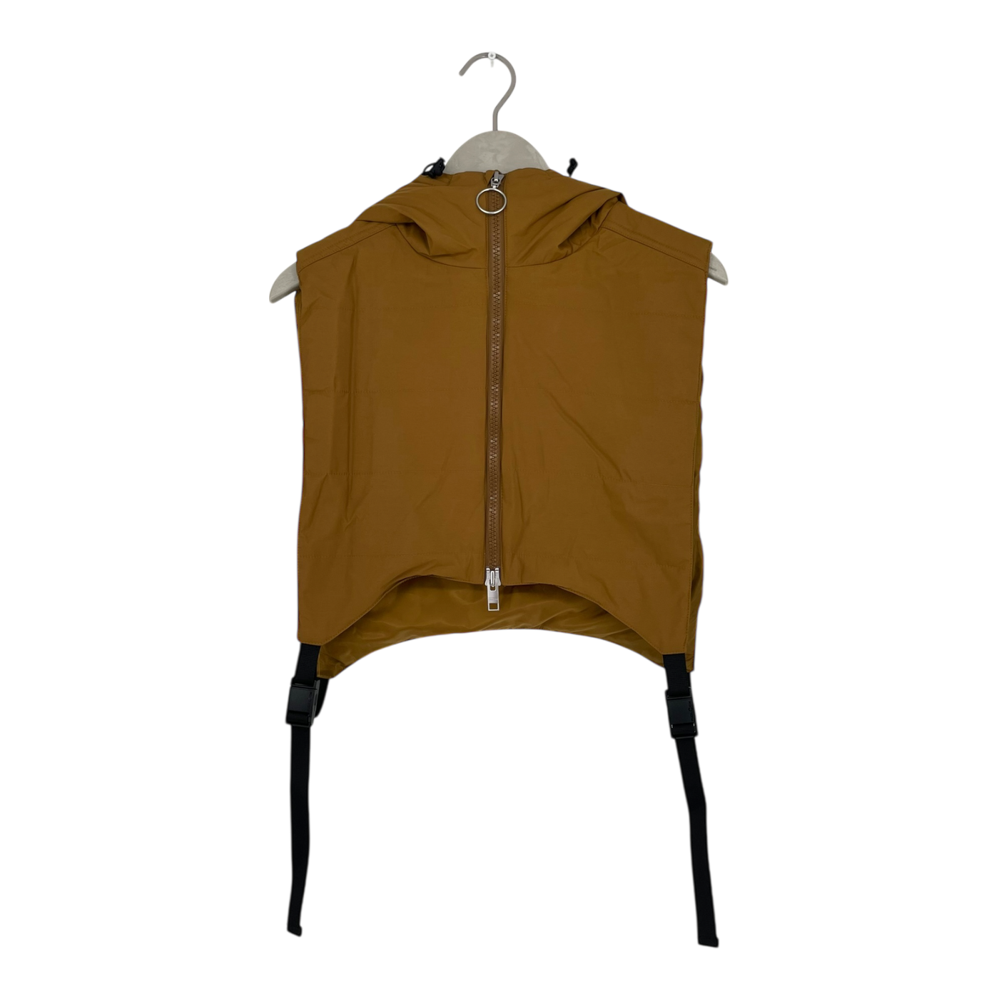 Embassy of Bricks and Logs steeton hood vest, gold