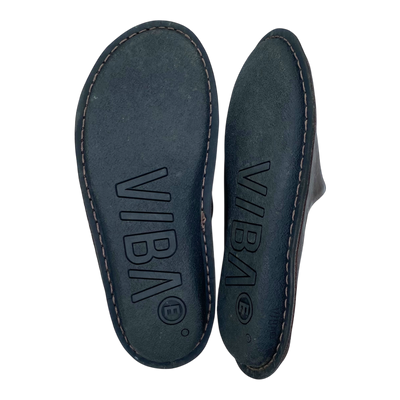 VIBAe Roma leather slippers, cocoa brown | 45