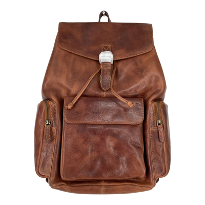 Holzrichter leather backpack, brown
