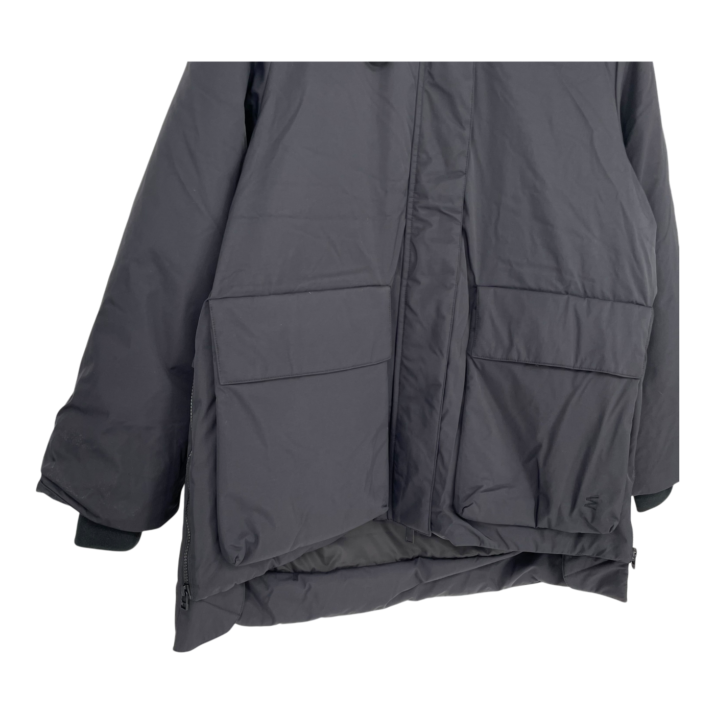 Embassy of Bricks and Logs lami short parka jacket, black | unisex S